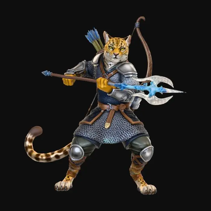 3D model for Jaguar Warrior Mage