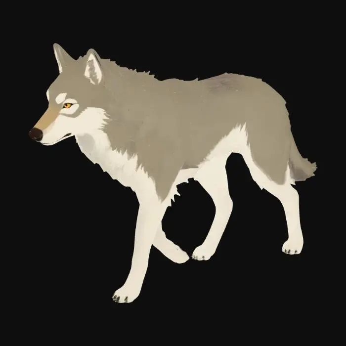 3D model for wolf manga