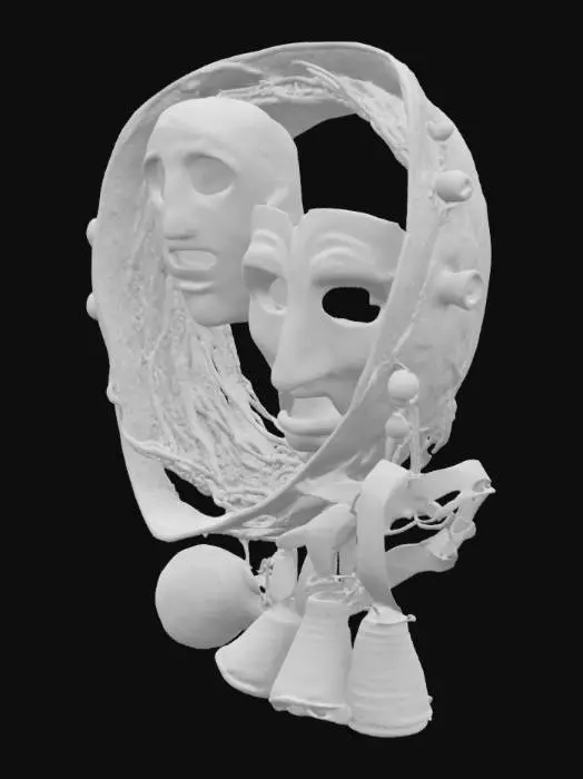 3D model for Masks and Bells Ensemble