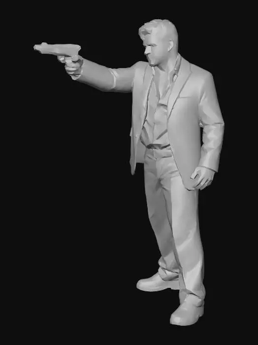 3D model for Gunslinger in a Suit