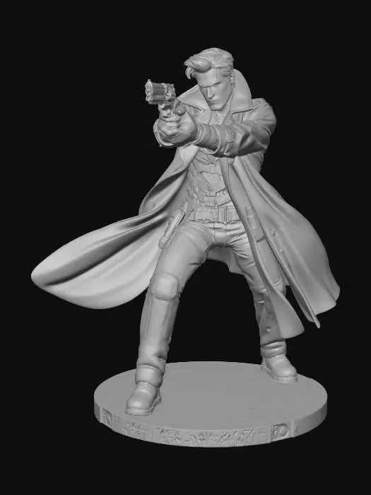 3D model for Cyberpunk Bounty Hunter