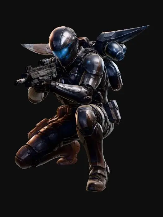 3D model for Intervention Jet Trooper Landed