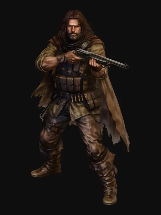 3D model for Rugged Ranger with Shotgun