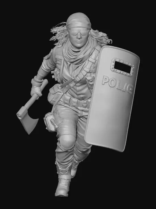 3D model for Post-Apocalypse Raider