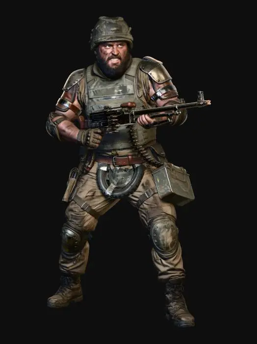 3D model for P.A. Raider with Lmg 2