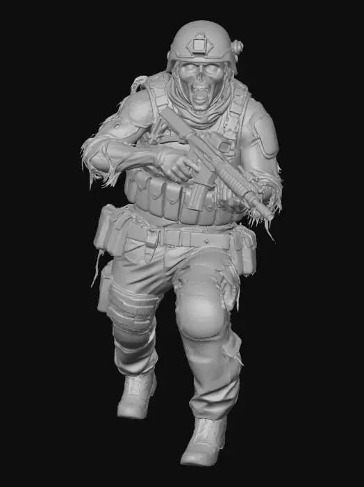 3D model for Corpse Army Infantry 1