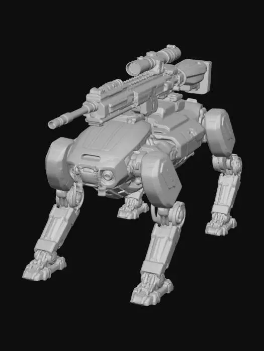 3D model for Quadruped Urban Combat Drone 1