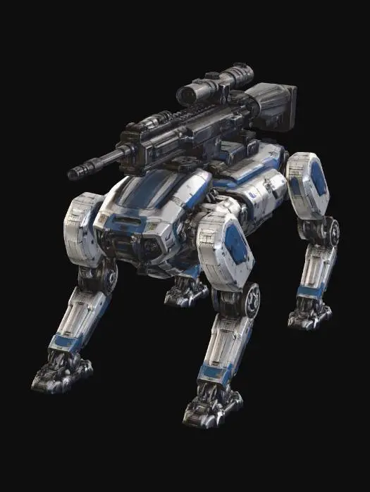3D model for Quadruped Urban Combat Drone 1