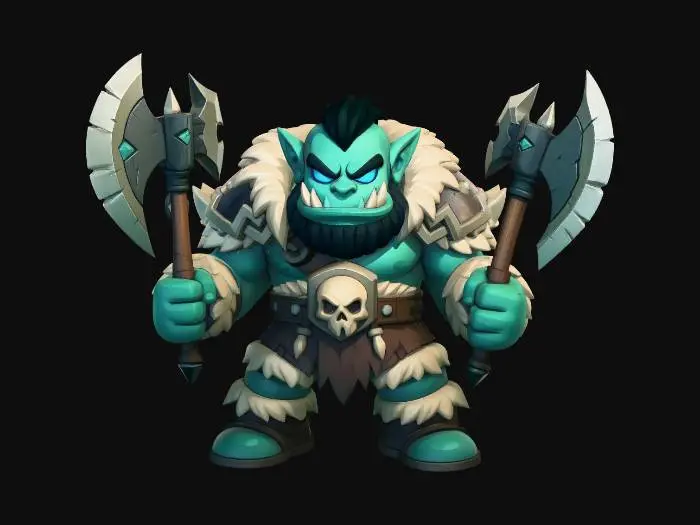 3D model for Frostbound Berserker
