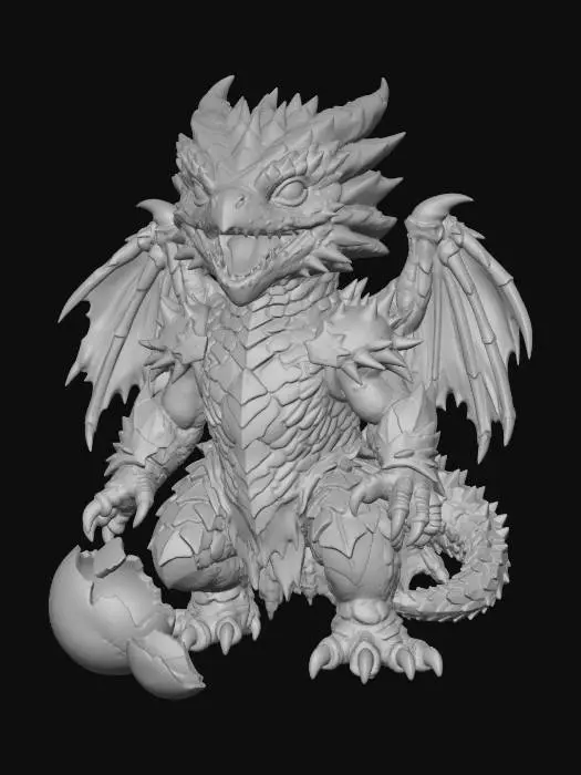 3D model for Moltenscale Dragon