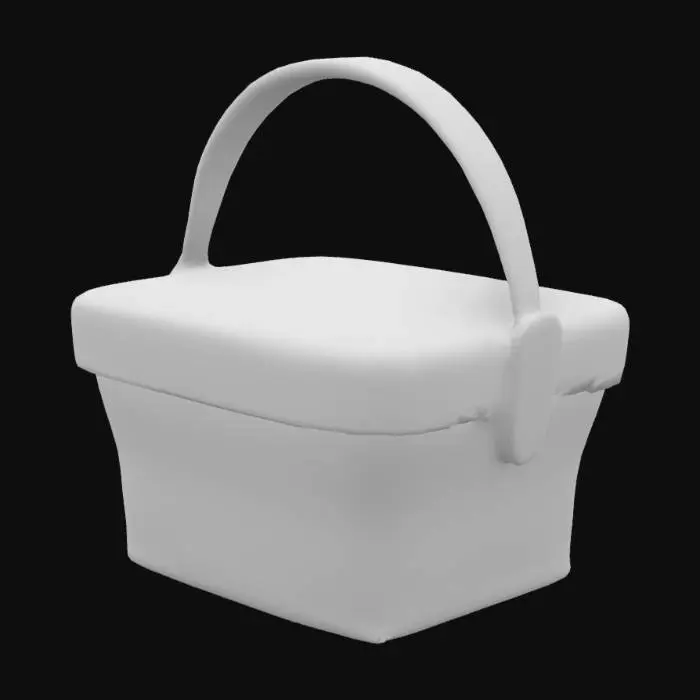 3D model for a picnic basket from little red riding hood

