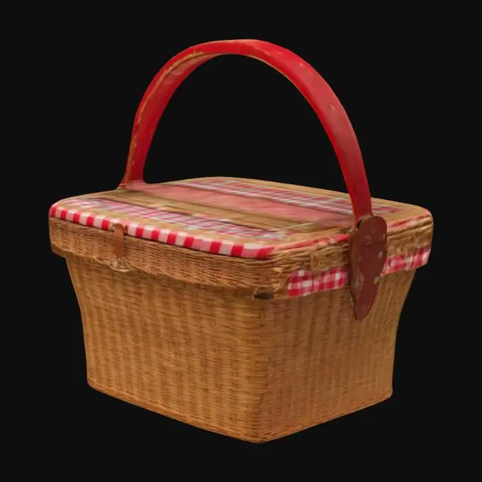 3D model for a picnic basket from little red riding hood

