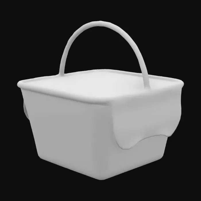 3D model for a picnic basket from little red riding hood

