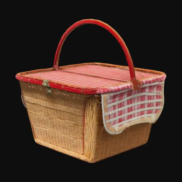 3D model for a picnic basket from little red riding hood


