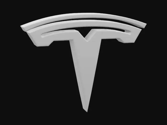 3D model for Tesla logo