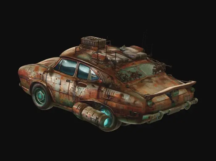 3D model for Rusted Rocket