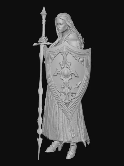 3D model for Warrior in Shadows