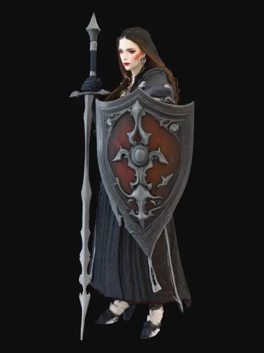 3D model for Warrior in Shadows