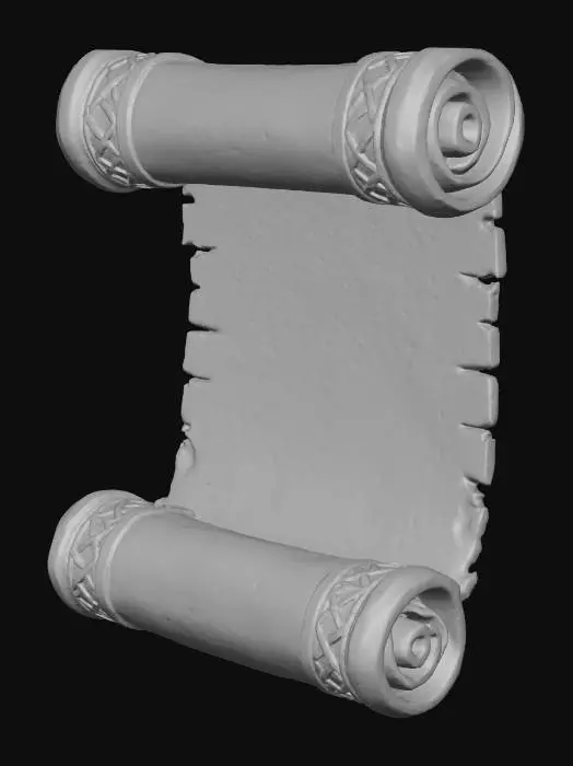 3D model for Ancient Scroll
