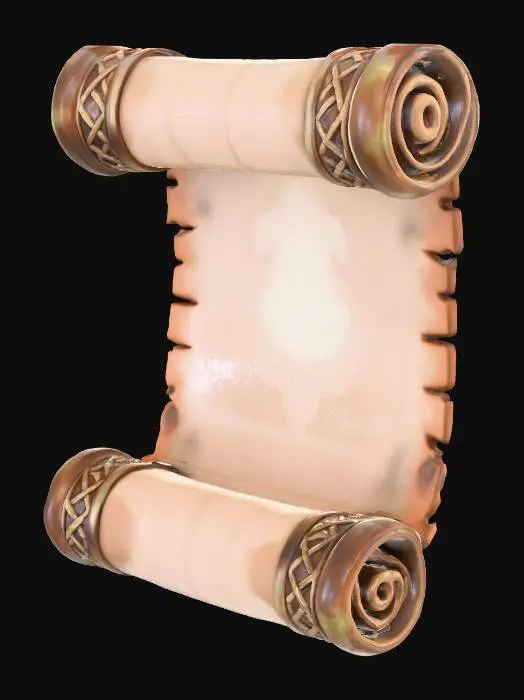 3D model for Ancient Scroll