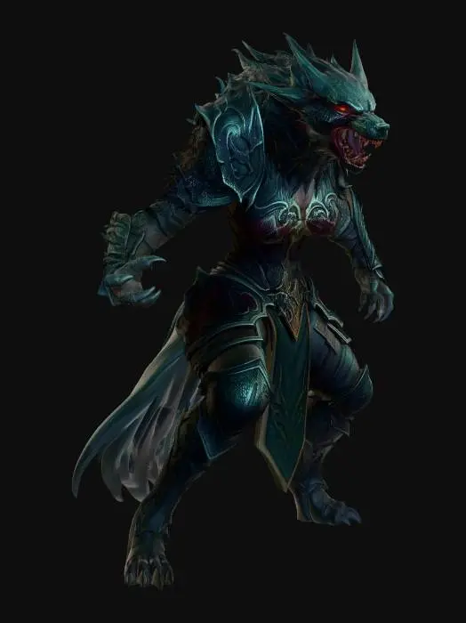 3D model for The Ironwolf Warlord