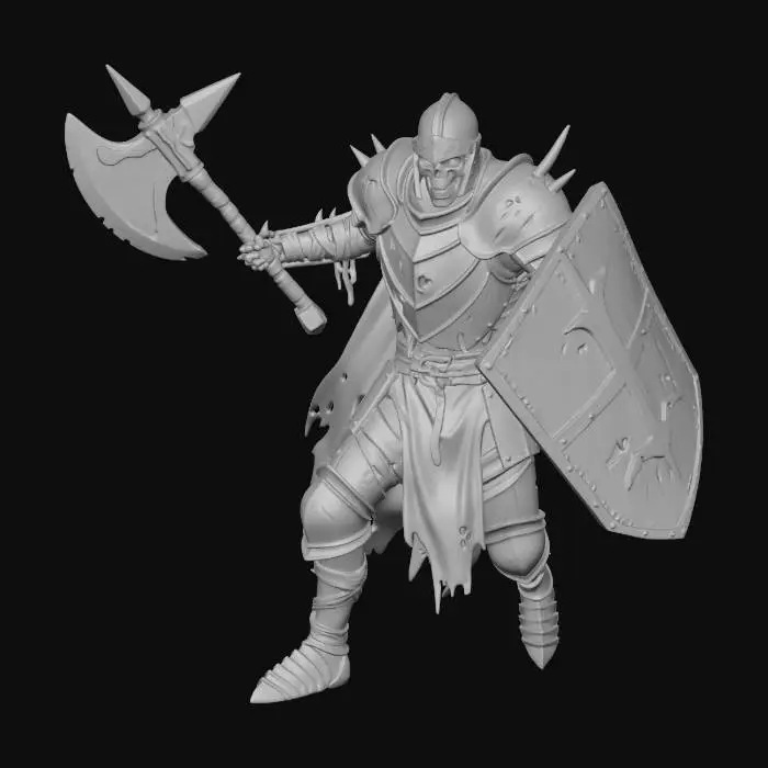 3D model for Ashen Warlord