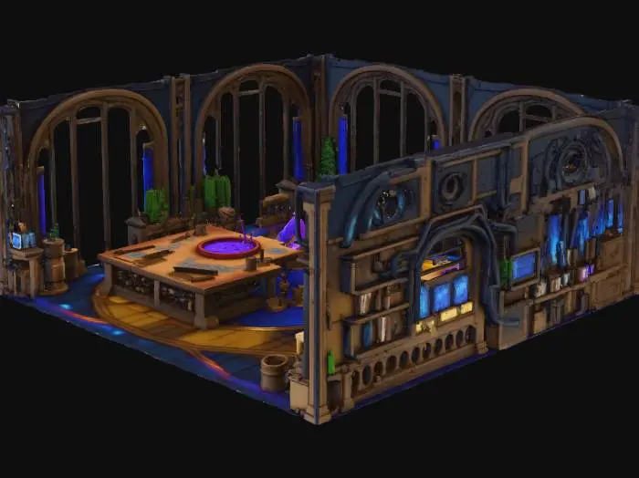 3D model for Celestial Study Room