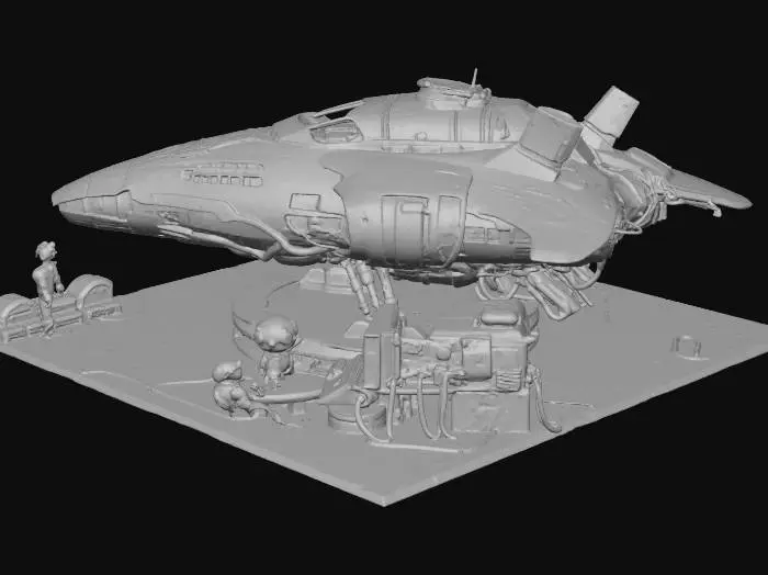 3D model for Discovery Hangar