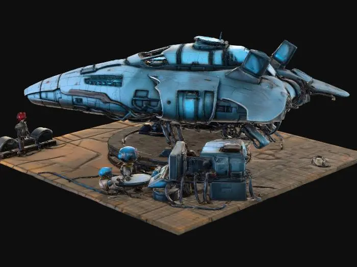 3D model for Discovery Hangar