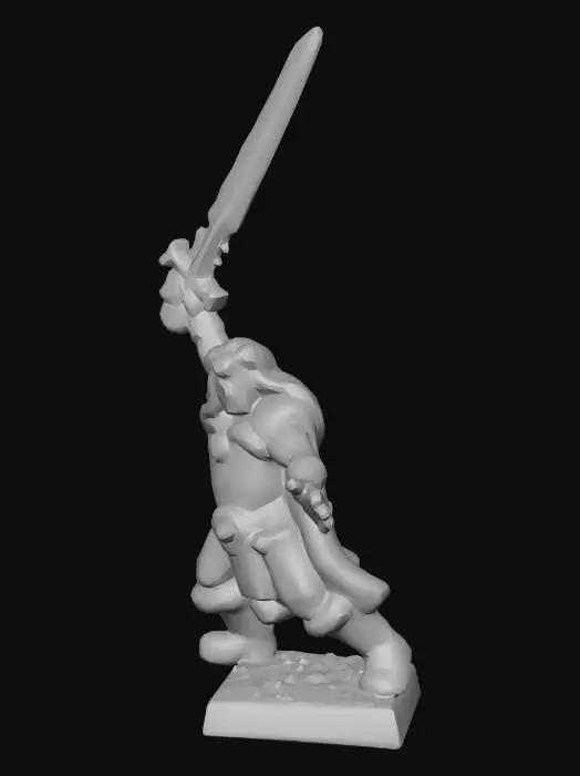 3D model for Warrior Figure