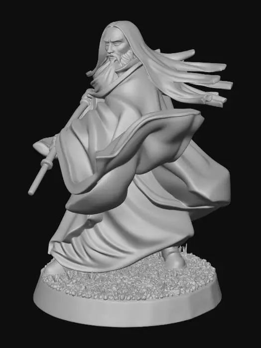 3D model for Wizard Figurine