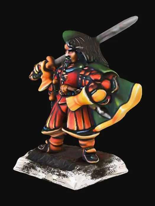 3D model for Crimson Armored Sentinel