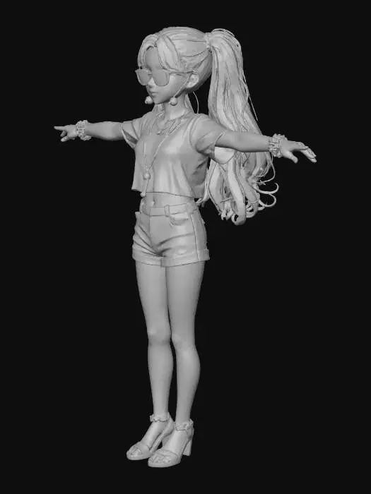 3D model for Sunny Stroll