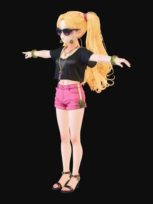 3D model for Sunny Stroll