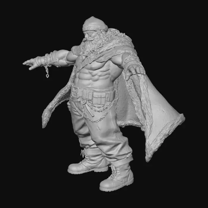 3D model for Santa Rockstar