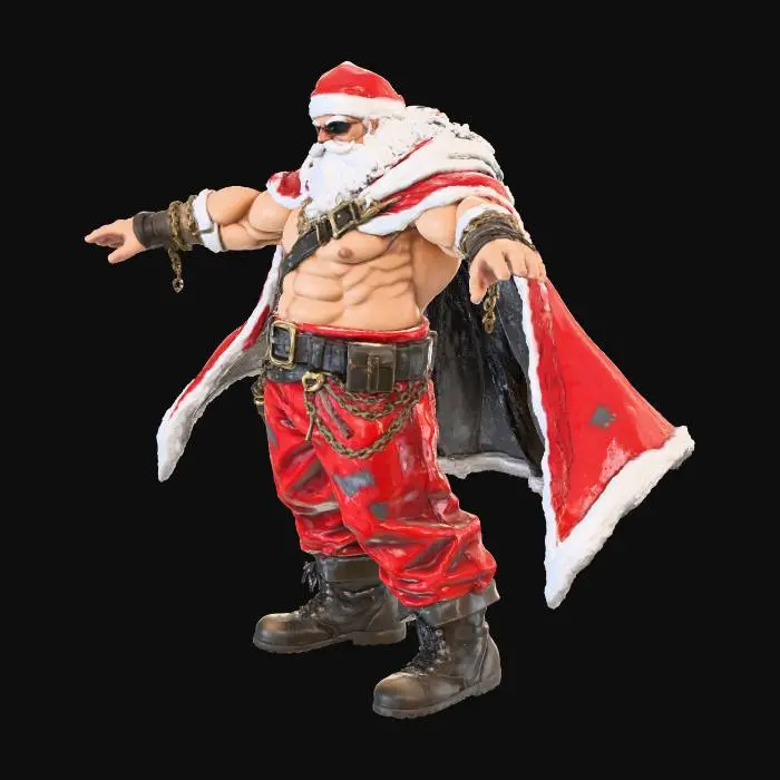 3D model for Santa Rockstar