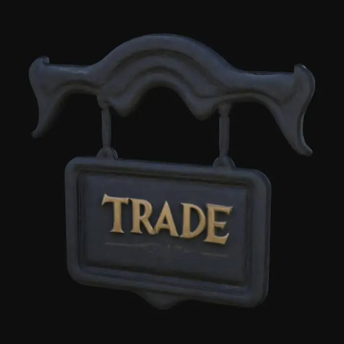 3D model for Vintage Signboard