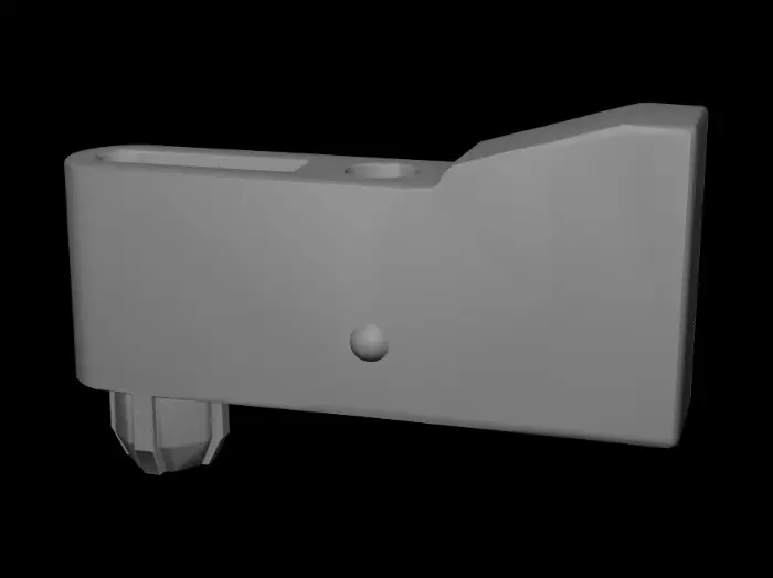 3D model for 6390-001-205 mounting clip