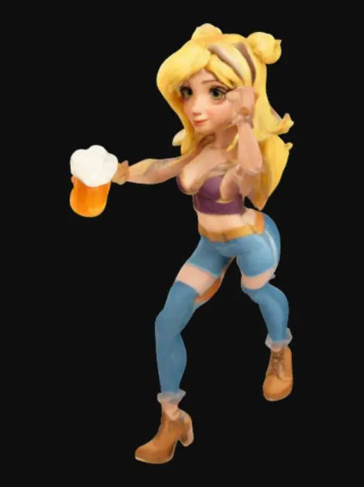 3D model for Cheerful Celebration