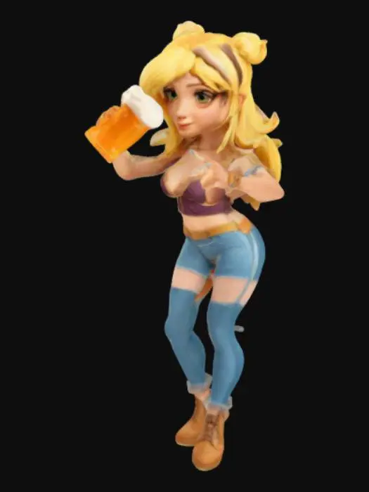 3D model for Cheerful Celebration