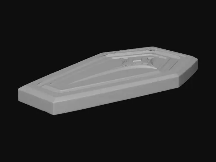 3D model for Wooden Coffin lid Design