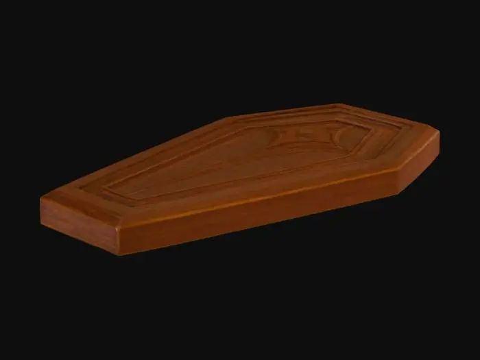 3D model for Wooden Coffin lid Design