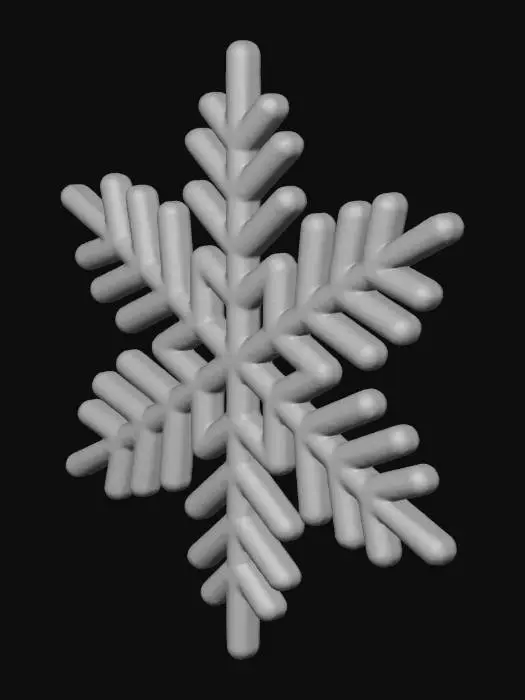 3D model for Snowflake Elegance, #Christmas2025#
