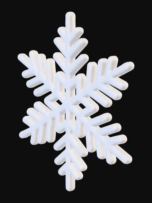3D model for Snowflake Elegance, #Christmas2025#