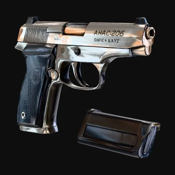 3D model for A highly detailed Walther PP