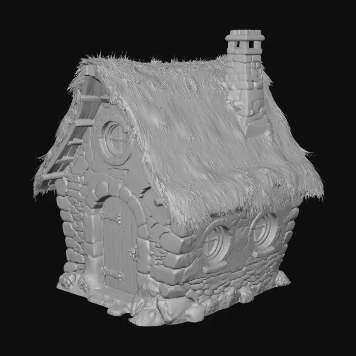 3D model for Stone Cottage