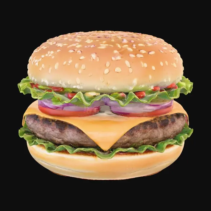 3D model for Classic Cheeseburger Deluxe
