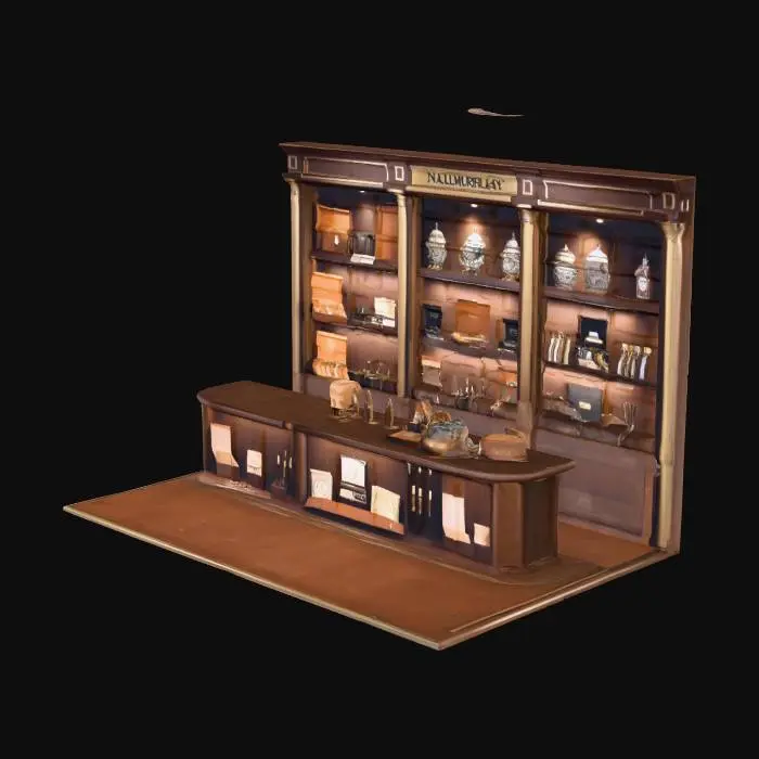 3D model for Cigar Boutique Display