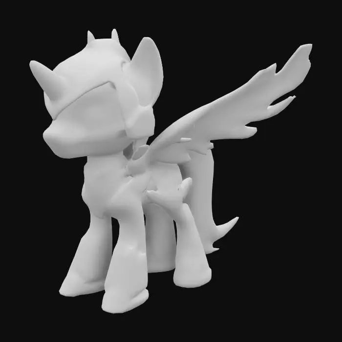 3D model for Megatron mixed with My Little Pony