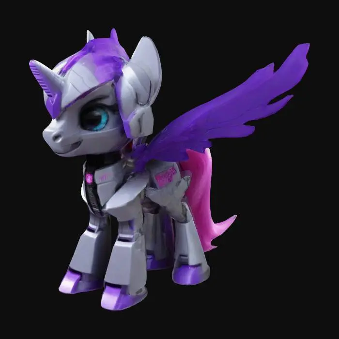 3D model for Megatron mixed with My Little Pony